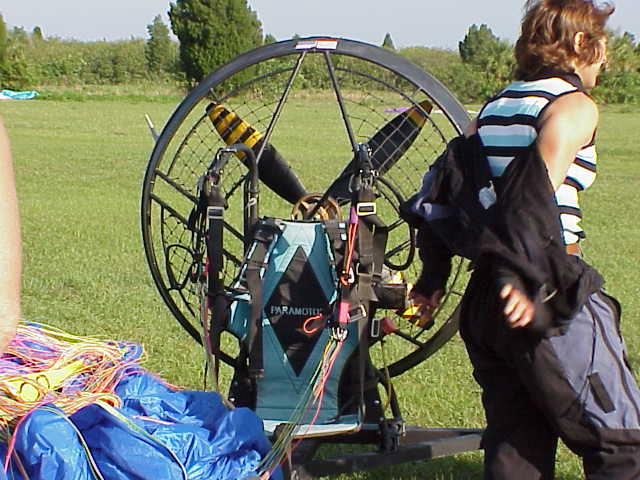 Michelle D. Paramotor trike